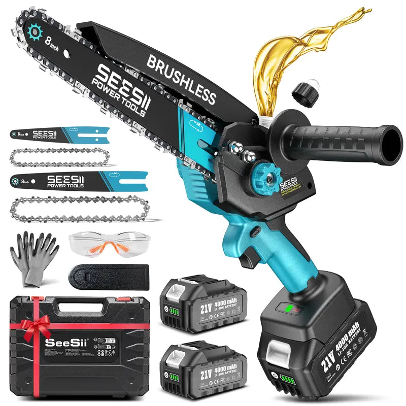 SEESII Mini Chainsaw Cordless