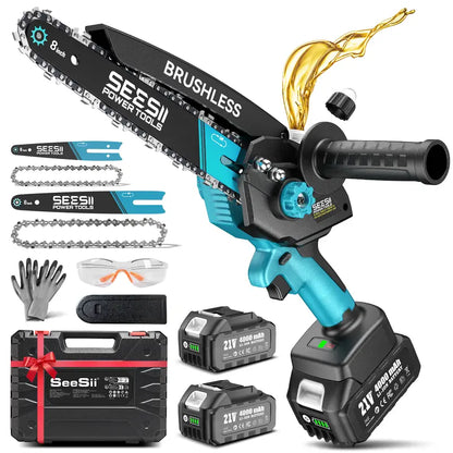 SEESII Mini Chainsaw Cordless