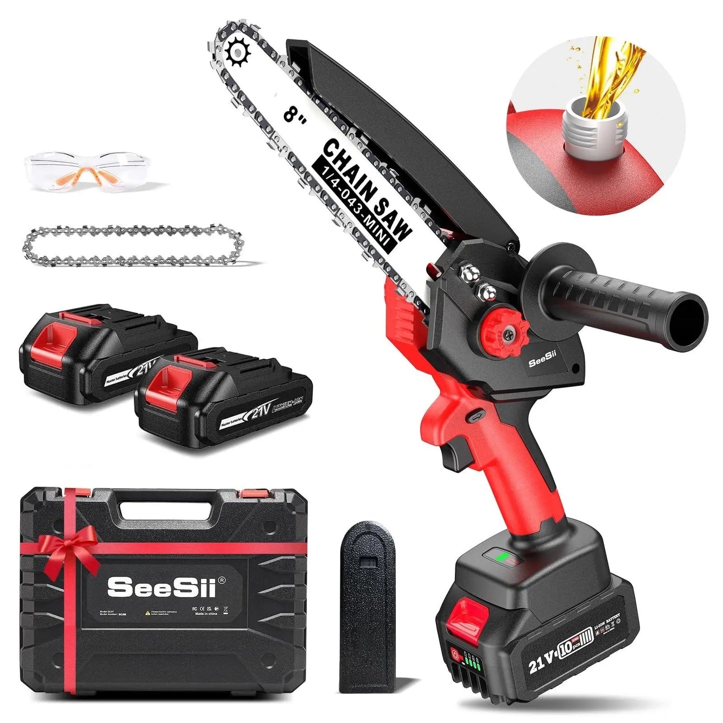 SEESII Mini Chainsaw Cordless
