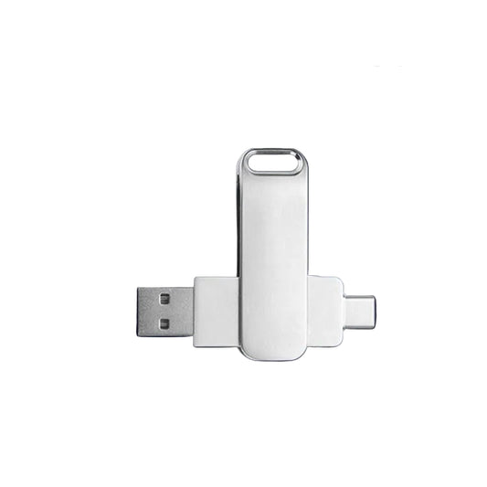 2-in-1 USB 2.0 Metall-Flash-Laufwerk