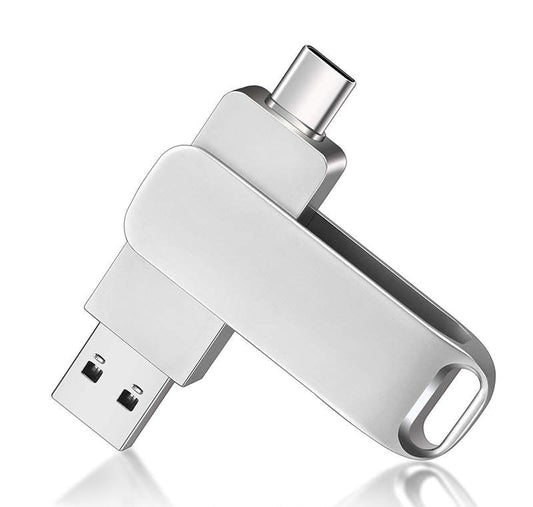 2-in-1 USB 2.0 Metall-Flash-Laufwerk