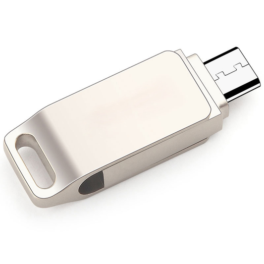 USB-OTG-Mini-Flash-Laufwerk aus Metall, 64 GB